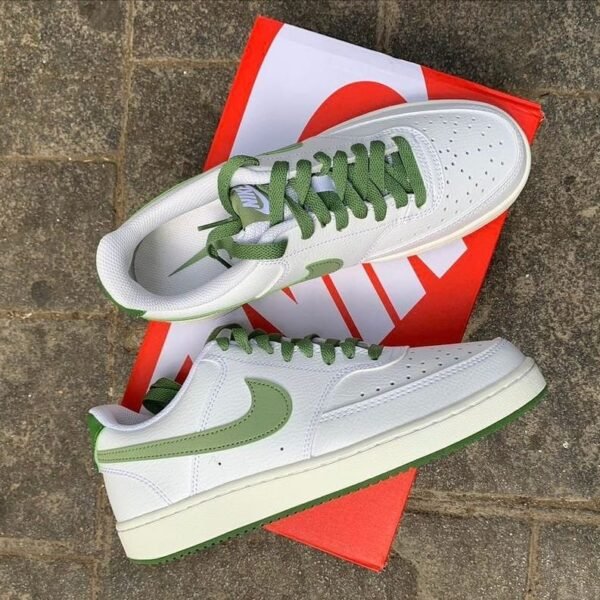 NK AIR FORCE COURT VISION 1 [WHITE / OLIVE GREEN] 1009025