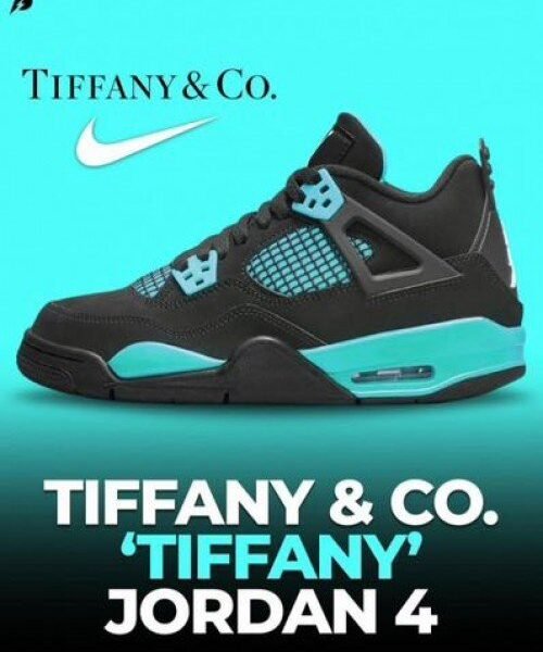 Alternative view of NK JORDA_N RETRO 4 TIFFANY [BLACK / SEA GREEN] 1109025