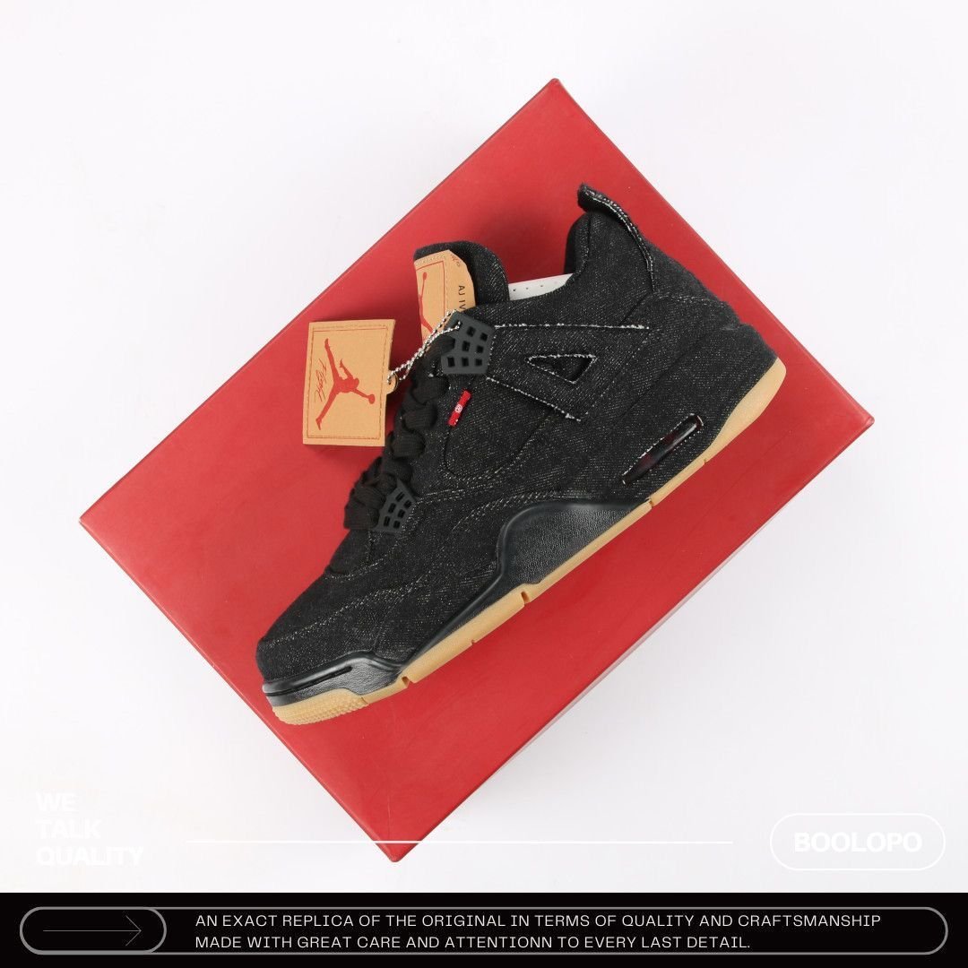 NK AIR JORDA_N RETRO 4 X LVS [BLACK DENIM] 1209025