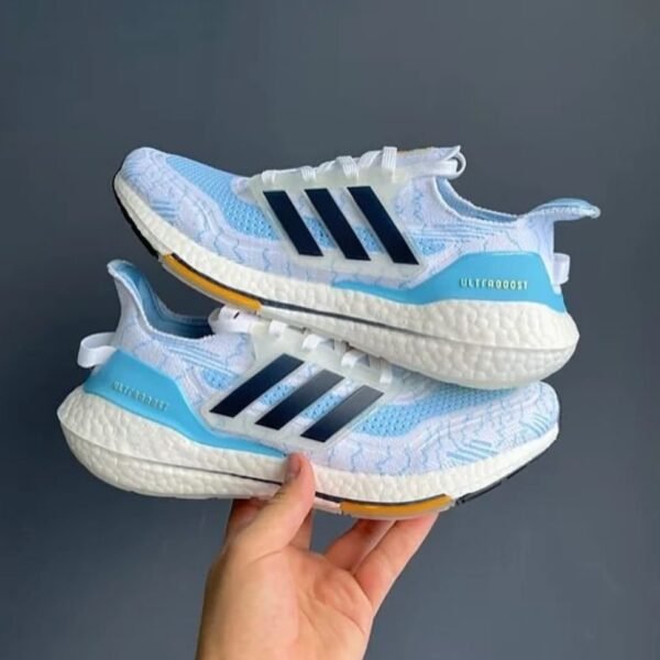 Alternative view of ADS ULTRA BOOST 21 ARGENTINA [WHITE / SKY BLUE] 1209025