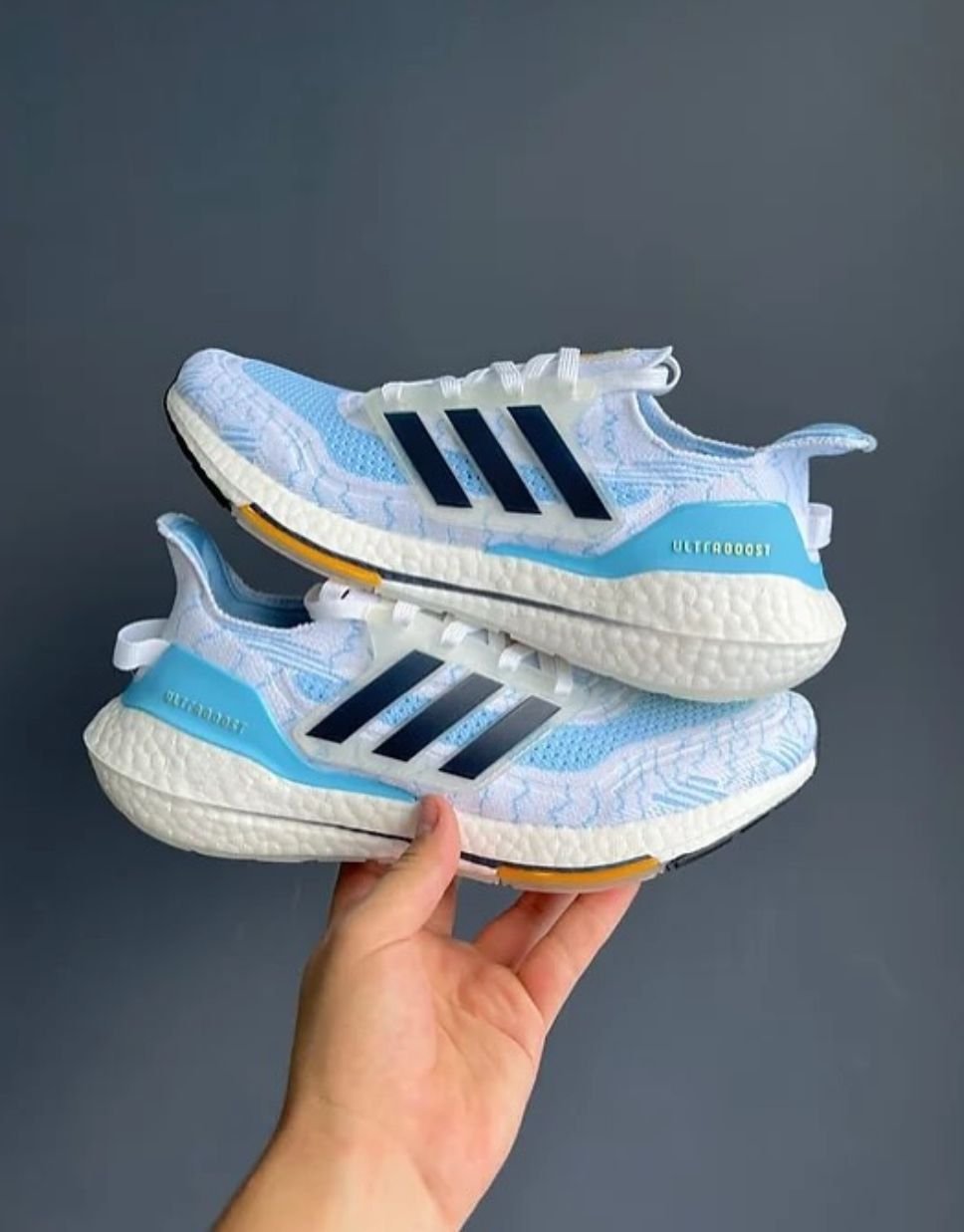 ADS ULTRA BOOST 21 ARGENTINA [WHITE / SKY BLUE] 1209025