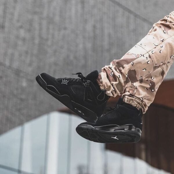 Alternative view of NK AIR JORDA_N RETRO 4 BLACK CAT [BLACK] 1209025