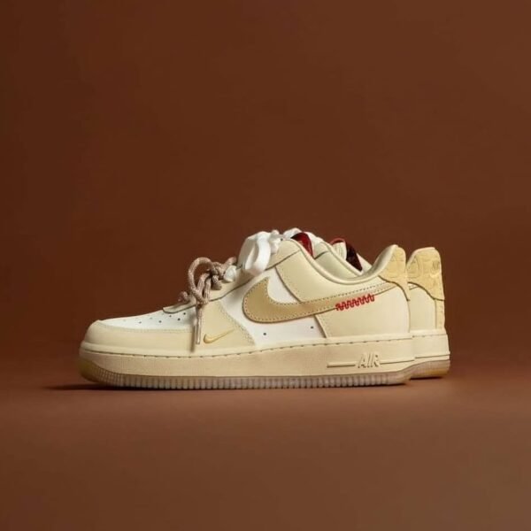 Alternative view of NK AIR FORCE 1 LOW YEAR OF THE SNAKE [CREAM / BEIGE / RED] EDITION 2708025