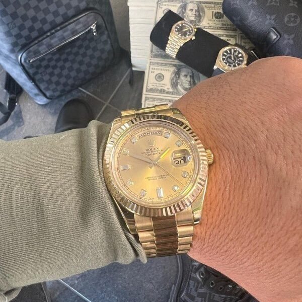 Alternative view of ROLEX DAY-DATE Quartz PRIMIUM QUILTY WATCH