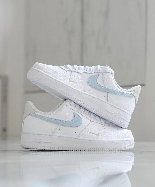 Alternative view of NK AIR FORCE 1 LOW LIGHT ARMOURY BLUE SKY SWOOSH [WHITE/BLUE] 1908025
