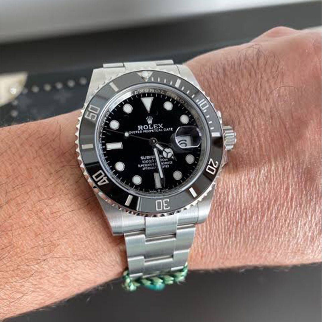 Rolex Submariner Silver Black Metal Watch - Image 4