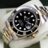 Alternative view of Rolex Submariner Silver Gold Black Metal Watch
