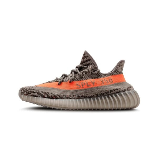 Alternative view of YEEZY BOOST 350 V2 BELUGA REFLECTIVE [GREY / ORANGE] 2402025