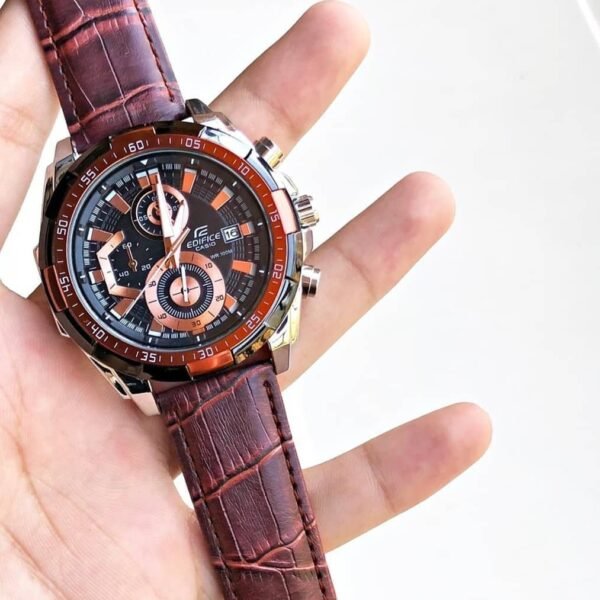 Alternative view of Edifice Brown Leather Watch