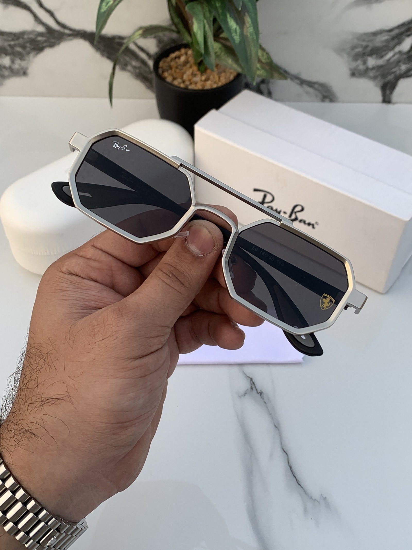 Branded Sunglasses RB silver - Image 3