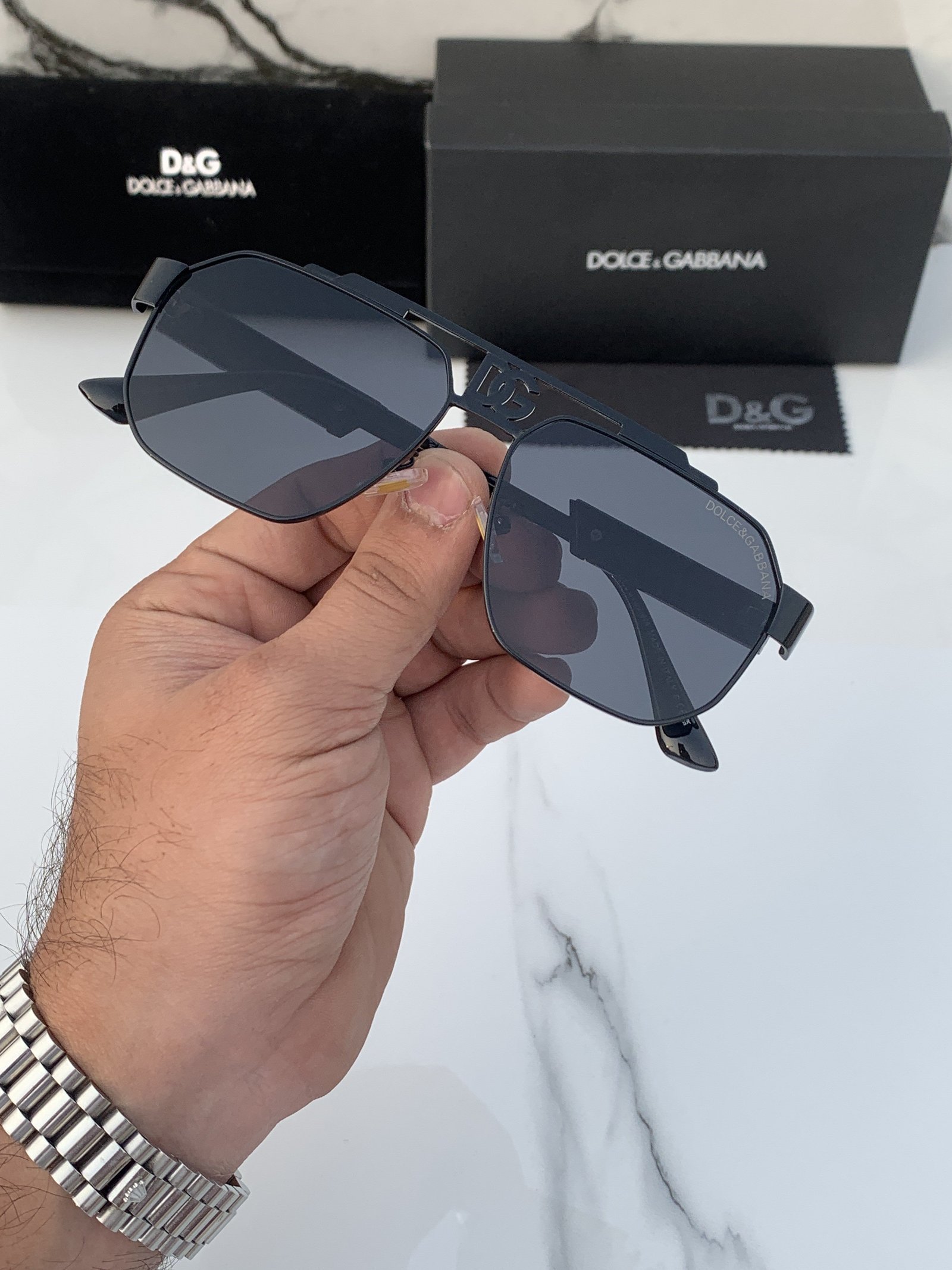 Branded Sunglasses DG 2294_silvergreen (With Original kit) - Image 4