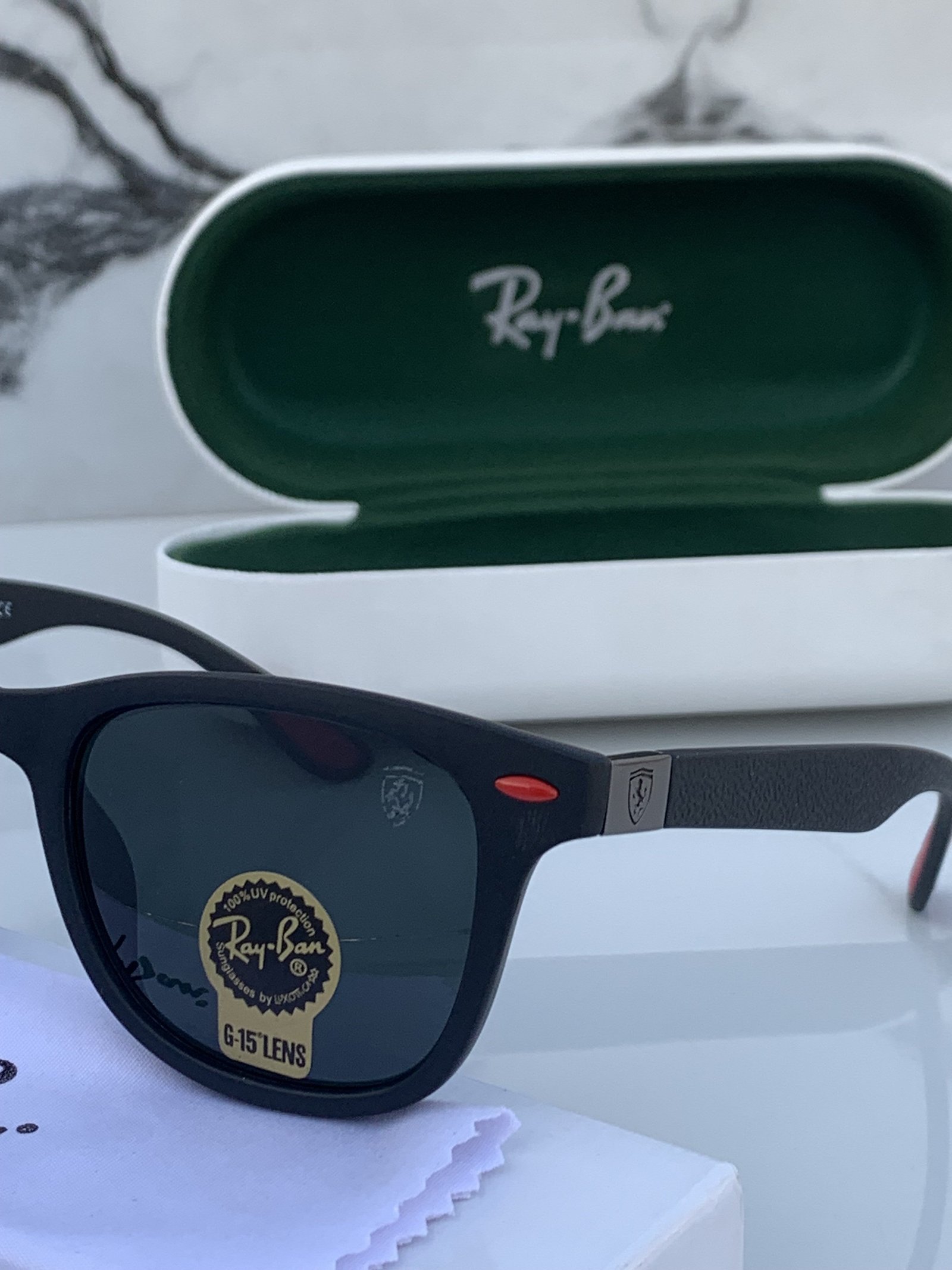 Branded RB 4195 lite force full black Sunglasses (With Original Kit) - Image 4