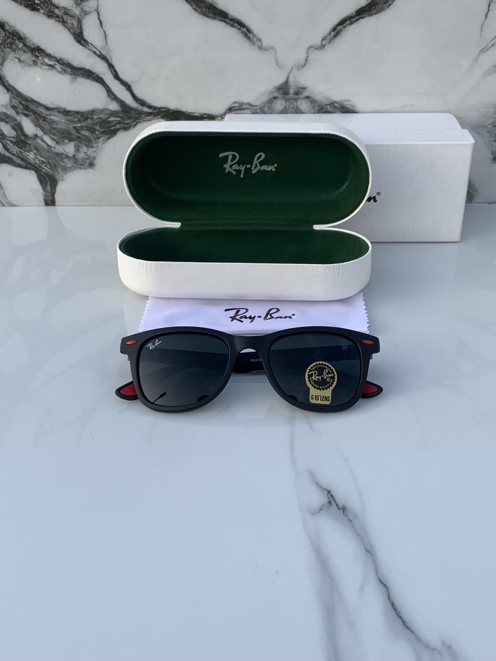 Branded RB 4195 lite force full black Sunglasses (With Original Kit) - Image 3