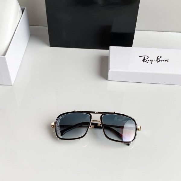 Alternative view of Branded Rb Blue Gold Sunglasses Bt (With Original Kit)