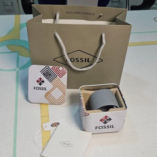 Alternative view of Fossil Grant Leather Belt Blue Copper Watch