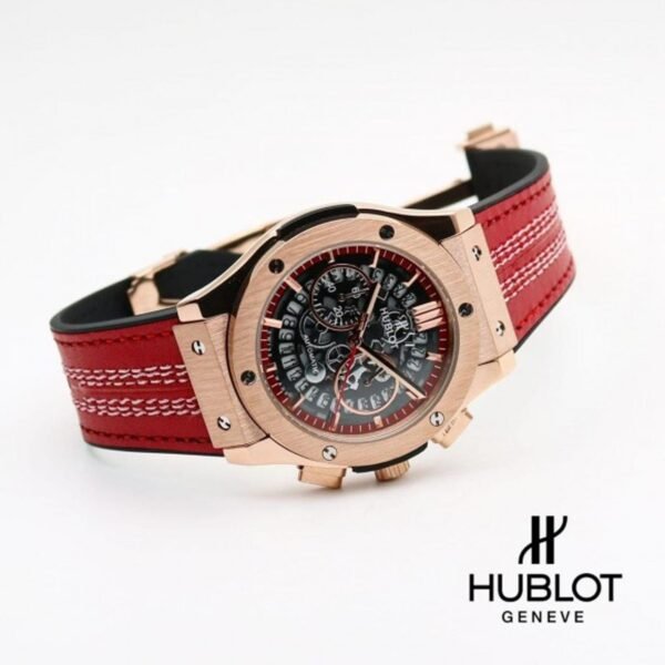 Alternative view of Hublot Big Bang Calendar Red Belt.
