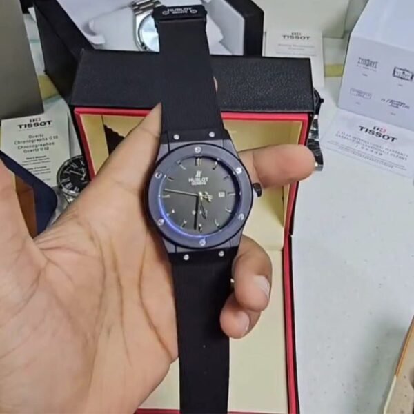 Alternative view of Hublot Black Leather Belt Watch B