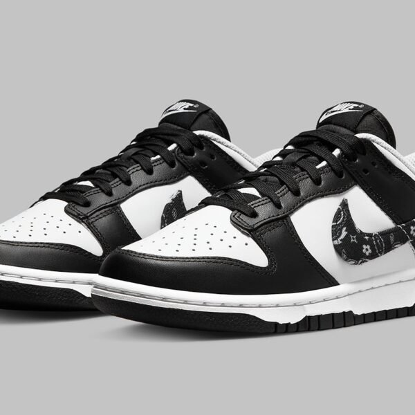 Alternative view of Nike SB DUNK LOW ESSENTIAL PAISLEY PACK [BLACK / WHITE] 1109025