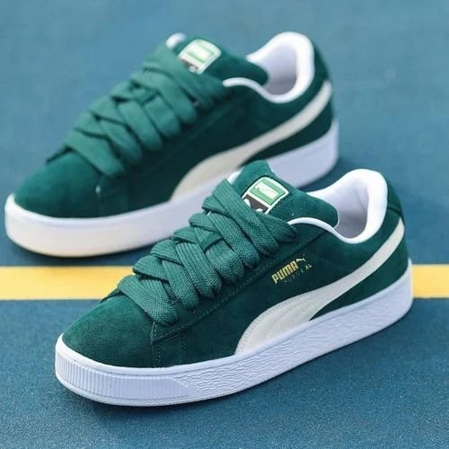 Alternative view of PUMA SUEDE XL [GREEN / WHITE] 1509025